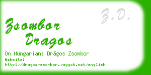 zsombor dragos business card